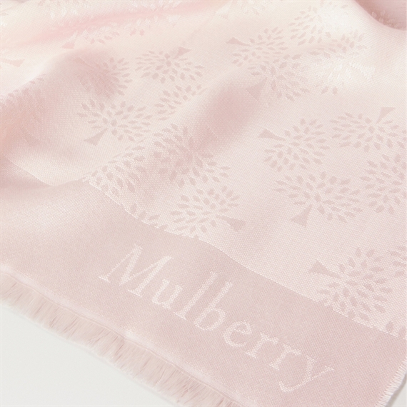 Mulberry Mulberry Tree Rectangular Scarf Blossom Pink